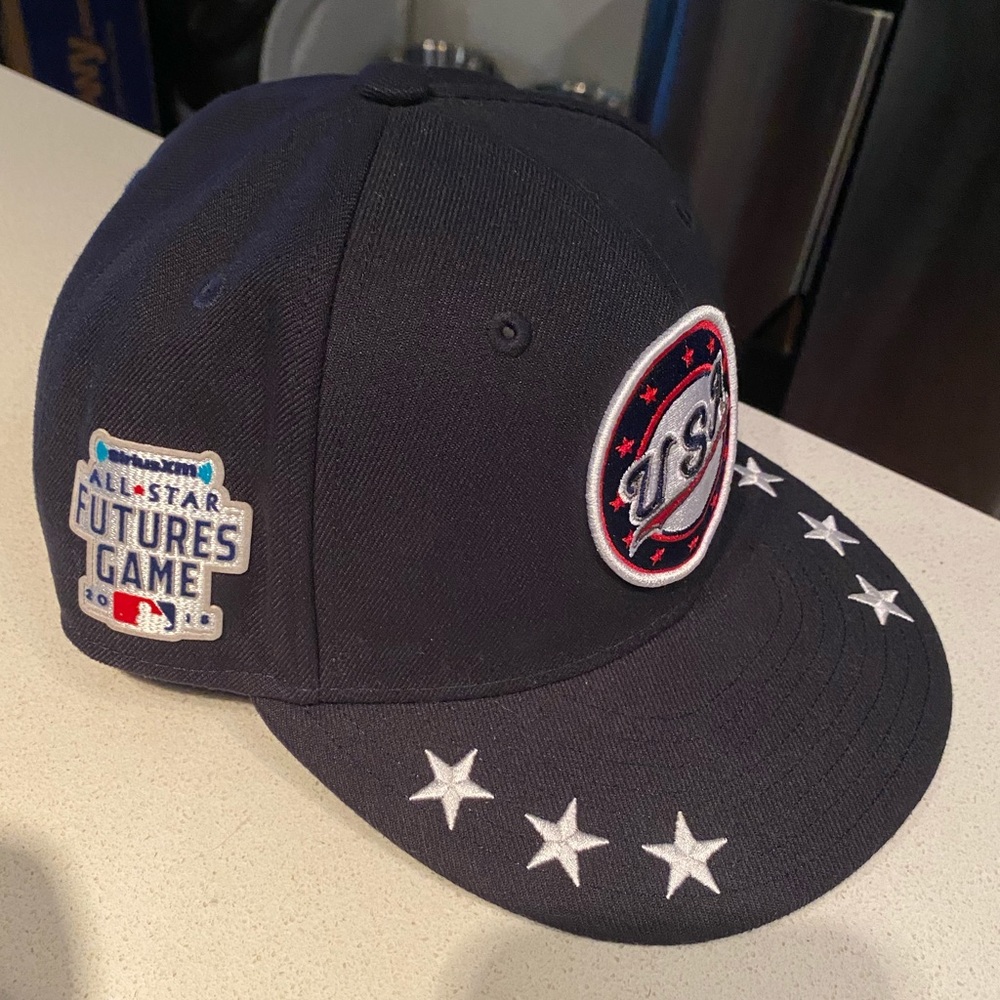 MLB 2018 “USA” New Era 59FIFTY Futures Game On Field Fitted Cap - size 7 3/8